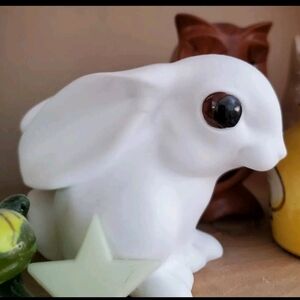 Rare Vintage Fine Bone China  Freeman For George Good White Bunny Easter Rabbit
